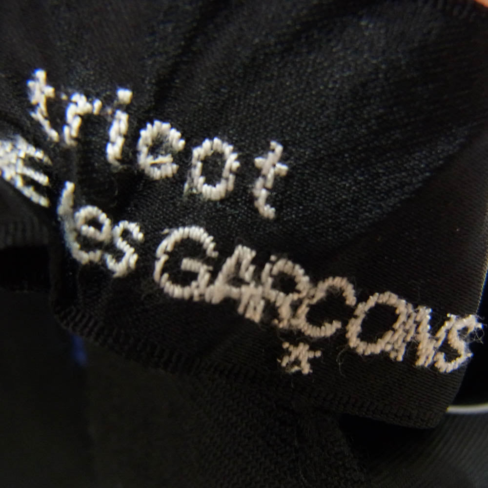 tricot COMME des GARCONS トリココムデギャルソン 01AW TC-P007 フラワー 刺繍 ウール テーパード パンツ ブラック系 M【中古】