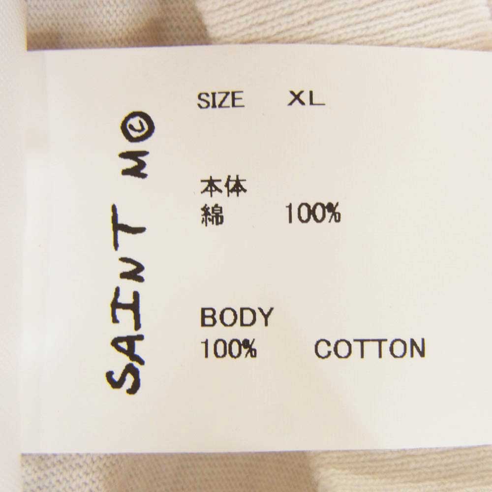 SAINT MICHAEL セントマイケル SM-HR3-0000-026 SS TEE INSANE 半袖Ｔシャツ ホワイト系 XL【新古品】【未使用】【中古】