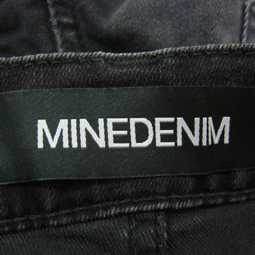 MINEDENIM マインデニム STED-102-TN95-96-271 SKINNY 5POCKET BUS スキニー カットオフ ストレッチ ブラック デニム ブラック系 4【中古】