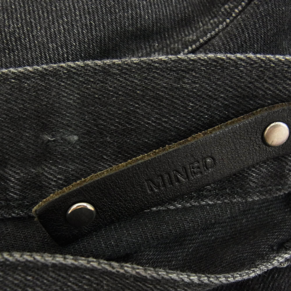 MINEDENIM マインデニム 1608-1020-96-282 ダメージ ウォッシュ加工 ストレッチ ブラック スキニー デニムパンツ ブラック系 5【中古】