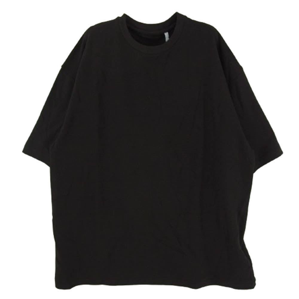 KAPTAIN SUNSHINE キャプテンサンシャイン 25SS KS25SCS05 Suvin Plating S/S Tee スヴィンコットン半袖 Tシャツ ブラック系 42【新古品】【未使用】【中古】