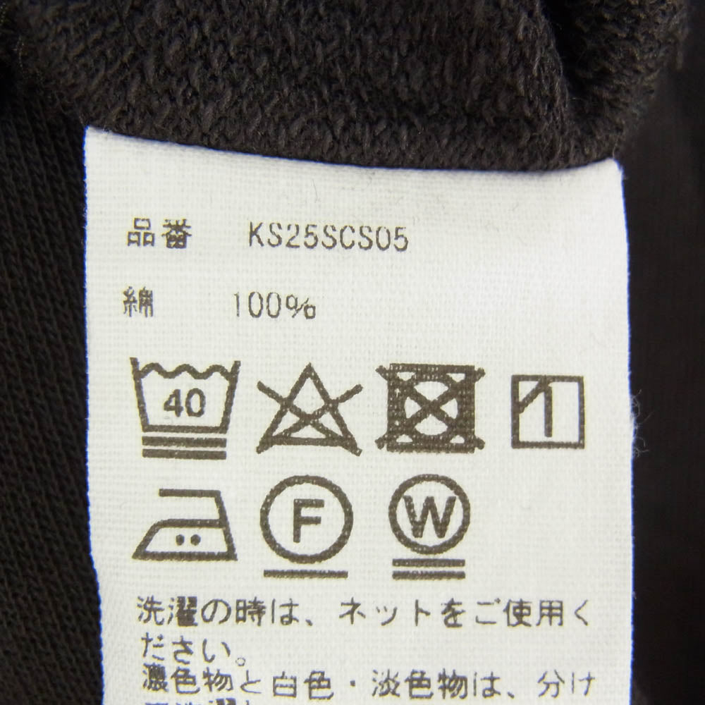 KAPTAIN SUNSHINE キャプテンサンシャイン 25SS KS25SCS05 Suvin Plating S/S Tee スヴィンコットン半袖 Tシャツ ブラック系 42【新古品】【未使用】【中古】