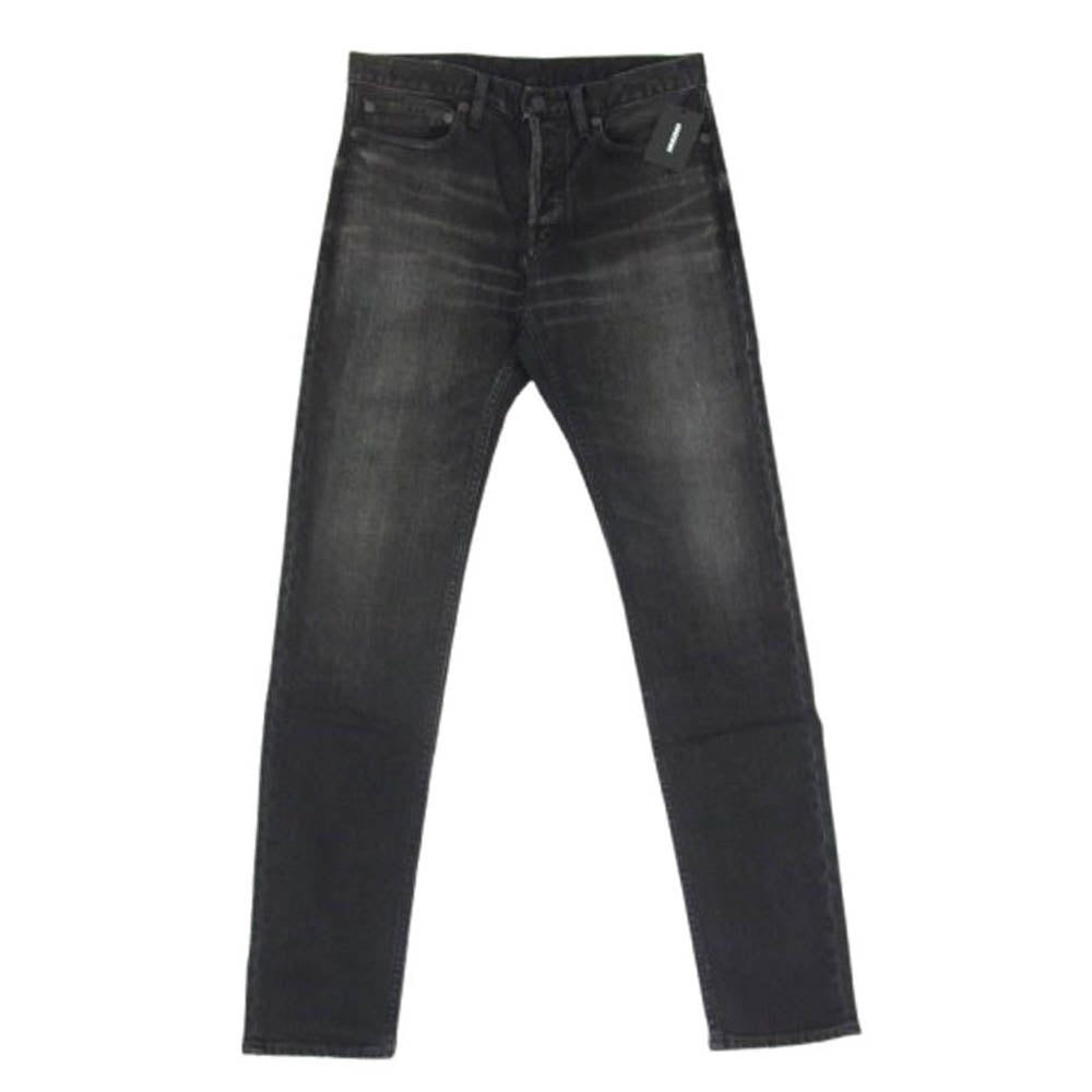 MINEDENIM マインデニム FPK107NUD-95-302 S.Slim STR 5ポケット USD ウォッシュ加工 ストレッチ ブラック スキニー デニムパンツ ブラック系 30【極上美品】【中古】