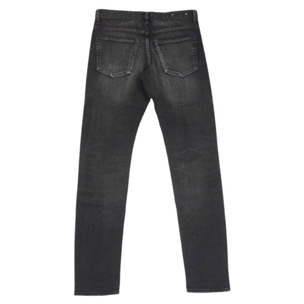 MINEDENIM マインデニム FPK107NUD-95-302 S.Slim STR 5ポケット USD ウォッシュ加工 ストレッチ ブラック スキニー デニムパンツ ブラック系 30【極上美品】【中古】