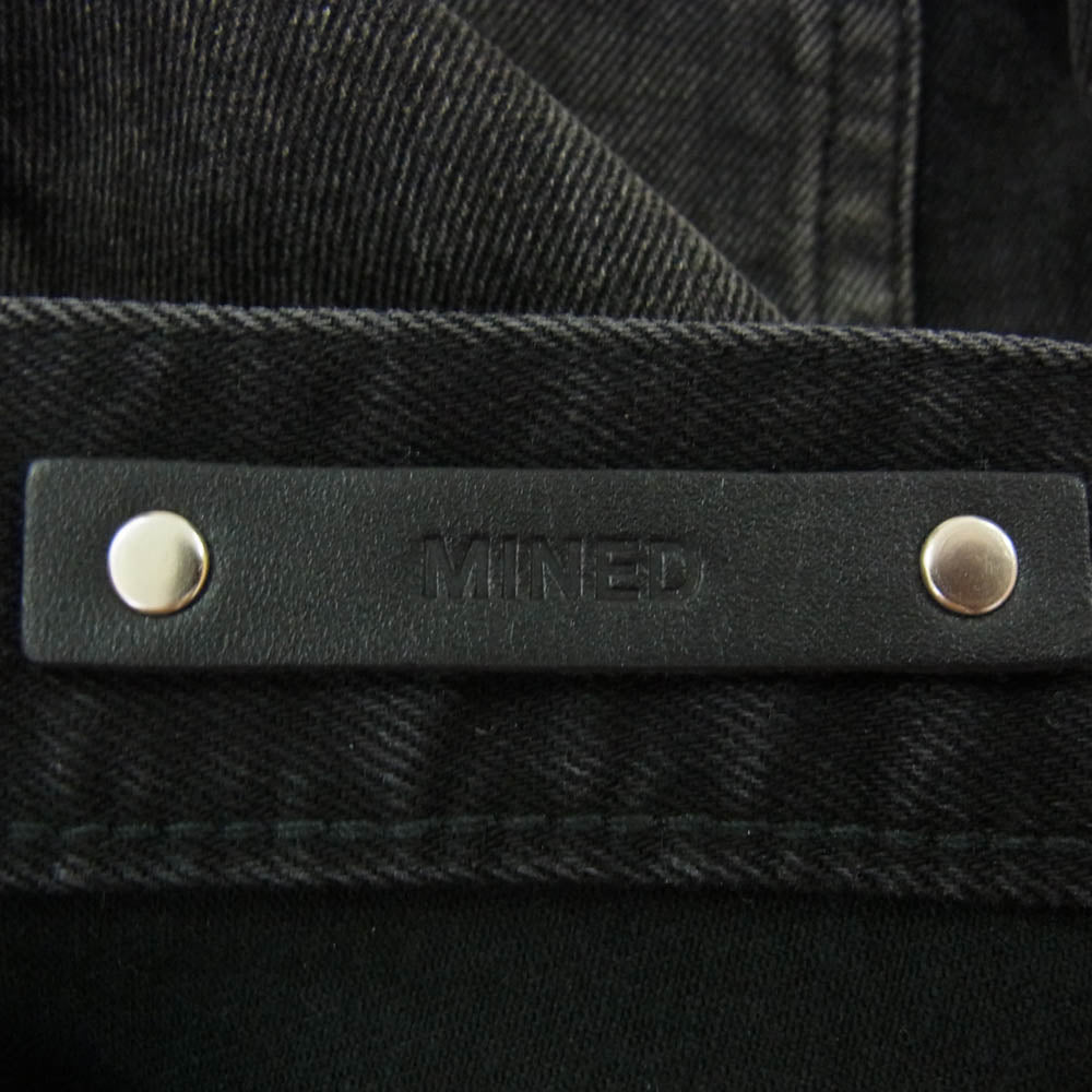 MINEDENIM マインデニム FPK107NUD-95-302 S.Slim STR 5ポケット USD ウォッシュ加工 ストレッチ ブラック スキニー デニムパンツ ブラック系 30【極上美品】【中古】