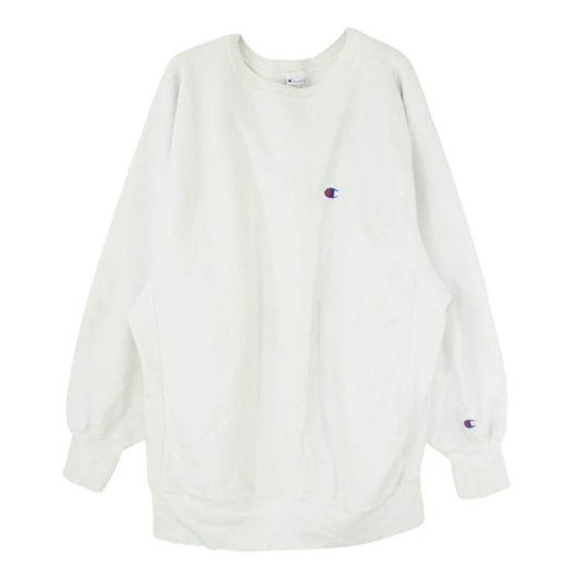 Champion チャンピオン vintage Reverse Weave 刺繍 タグ USA製 リバース ウィーブ スウェット ホワイト系 XL【中古】
