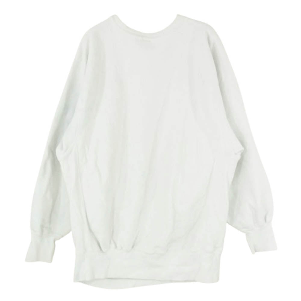 Champion チャンピオン vintage Reverse Weave 刺繍 タグ USA製 リバース ウィーブ スウェット ホワイト系 XL【中古】