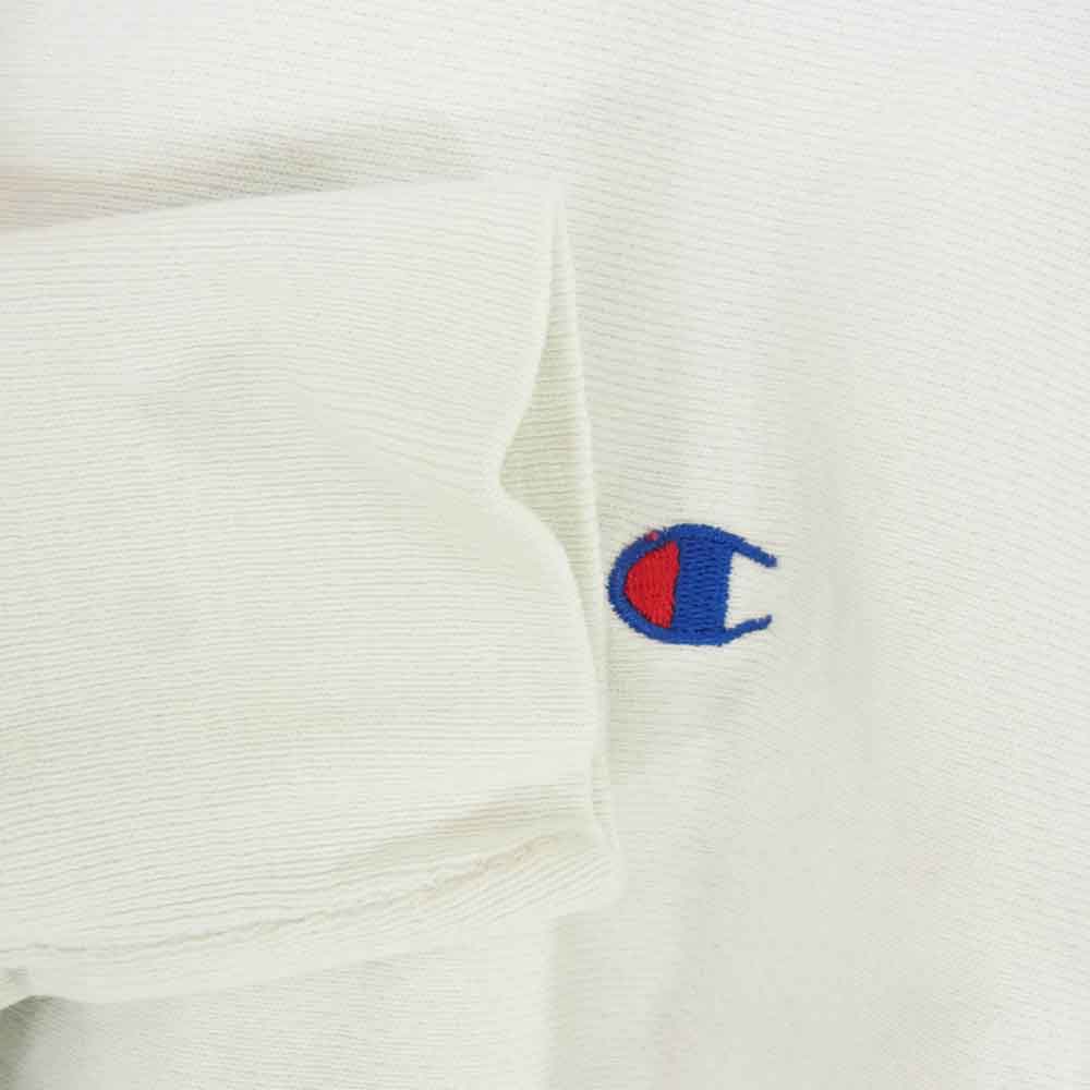 Champion チャンピオン vintage Reverse Weave 刺繍 タグ USA製 リバース ウィーブ スウェット ホワイト系 XL【中古】