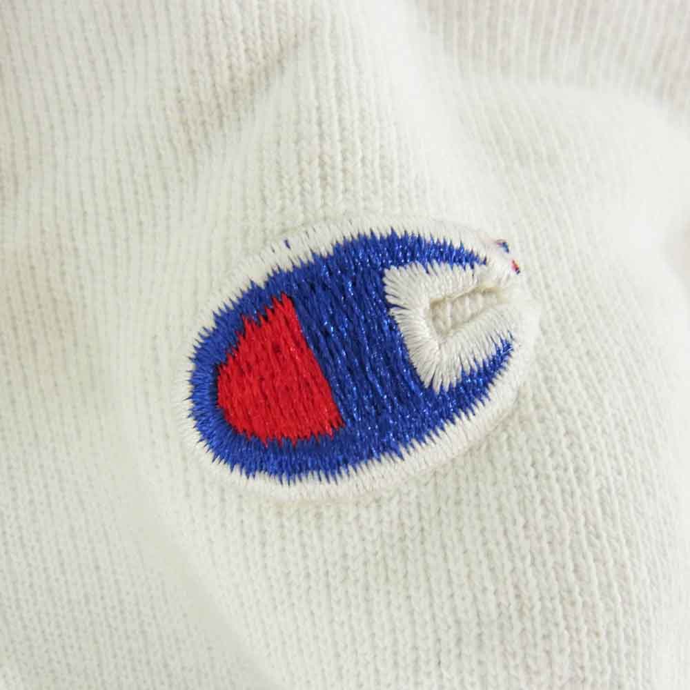 Champion チャンピオン vintage Reverse Weave 刺繍 タグ USA製 リバース ウィーブ スウェット ホワイト系 XL【中古】