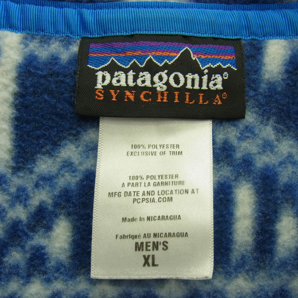 patagonia パタゴニア 11AW 25450 SYNCHILLA シンチラ スナップT プルオーバー フリース ブルゾン ブルー系 XL【中古】