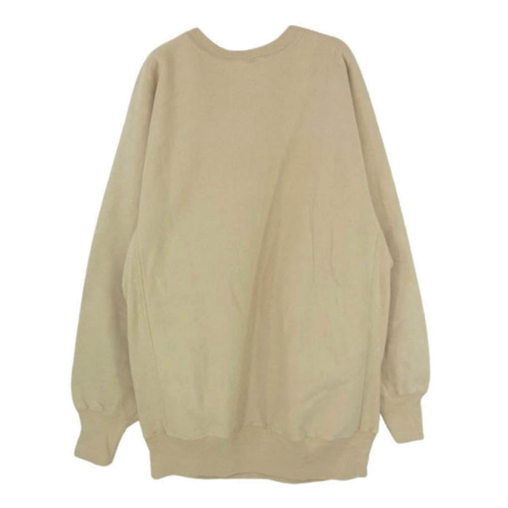 Champion チャンピオン vintage Reverse Weave 刺繍 タグ USA製 リバース ウィーブ スウェット ベージュ系 XXL【中古】