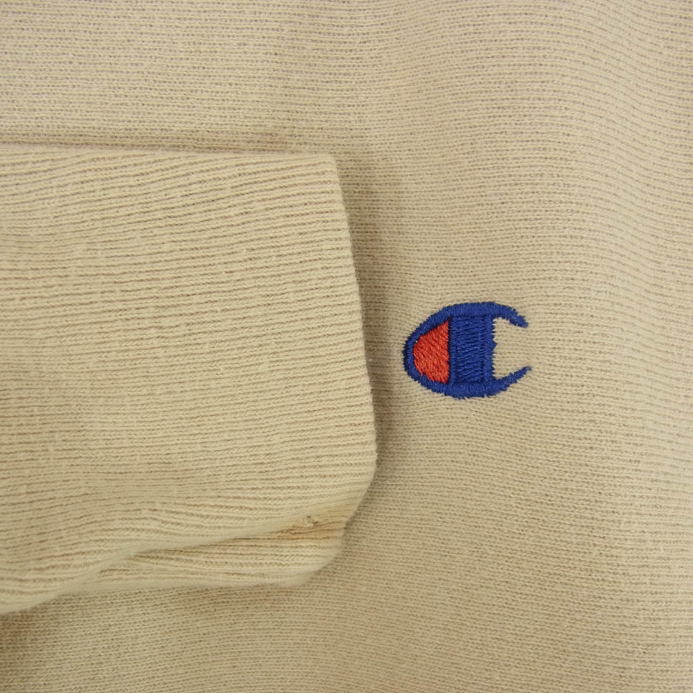 Champion チャンピオン vintage Reverse Weave 刺繍 タグ USA製 リバース ウィーブ スウェット ベージュ系 XXL【中古】