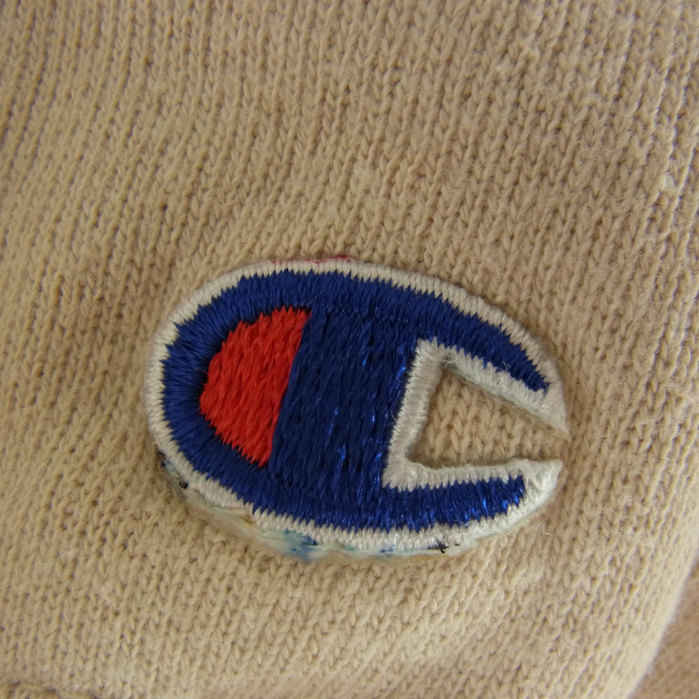 Champion チャンピオン vintage Reverse Weave 刺繍 タグ USA製 リバース ウィーブ スウェット ベージュ系 XXL【中古】