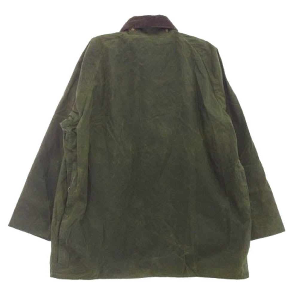 Barbour バブアー 3ワラント イングランド製 BEAUFORT ビューフォート オイルド ジャケット カーキ系 C44/112CM【中古】