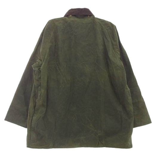 Barbour バブアー 3ワラント イングランド製 BEAUFORT ビューフォート オイルド ジャケット カーキ系 C44/112CM【中古】