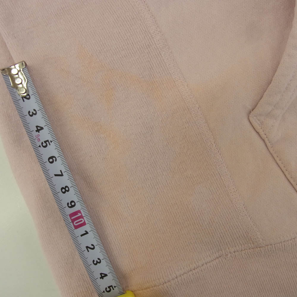 Supreme シュプリーム 17AW Embossed Logo Hooded Sweat Shirt エンボスロゴ フーデッド スウェットシャツ フーディ パーカー ピンク系 L【中古】