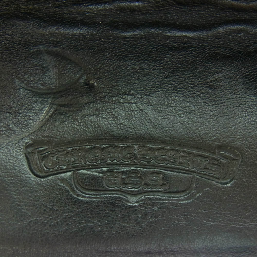 CHROME HEARTS クロムハーツ（原本無） KEY CASE クロスボールボタン ヘビーレザー キーケース ブラック系【中古】