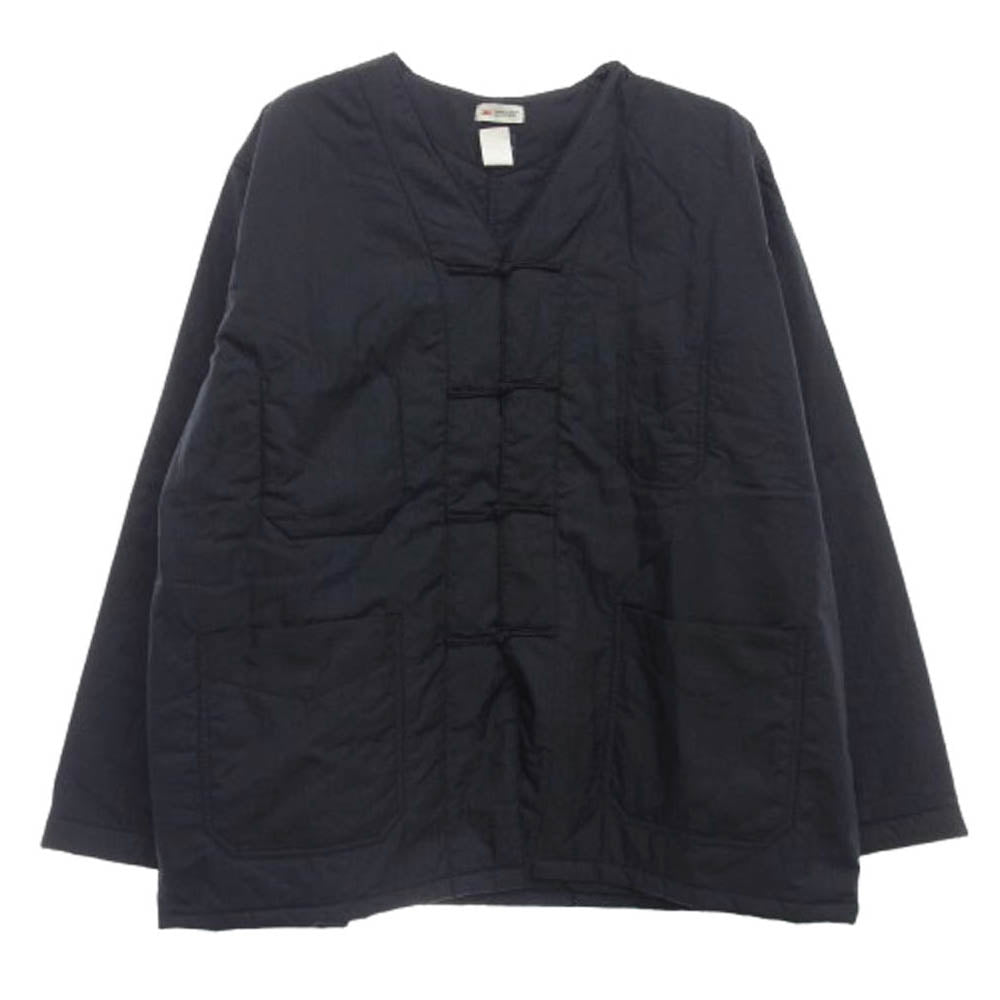 POST OVERALLS ポストオーバーオールズ 3109B-CTN POST Chinois DV crinkle taffeta w シンサレートジャケット ダークネイビー系 XL【中古】