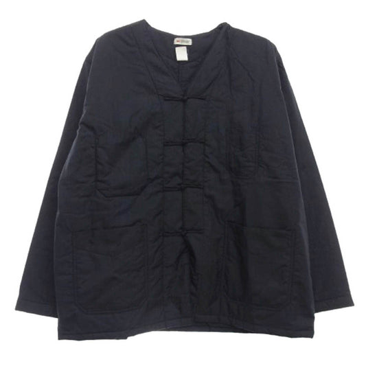 POST OVERALLS ポストオーバーオールズ 3109B-CTN POST Chinois DV crinkle taffeta w シンサレートジャケット ダークネイビー系 XL【中古】