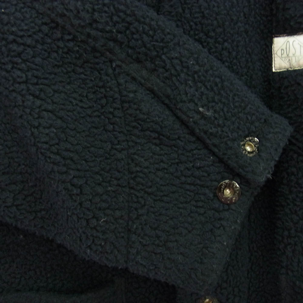 POST OVERALLS ポストオーバーオールズ 23AW 1103-PSN Polar fleece Jacket Polar Tech Sherpa 1993 Model ポーラーフリース ジャケット ダークネイビー系 L【中古】