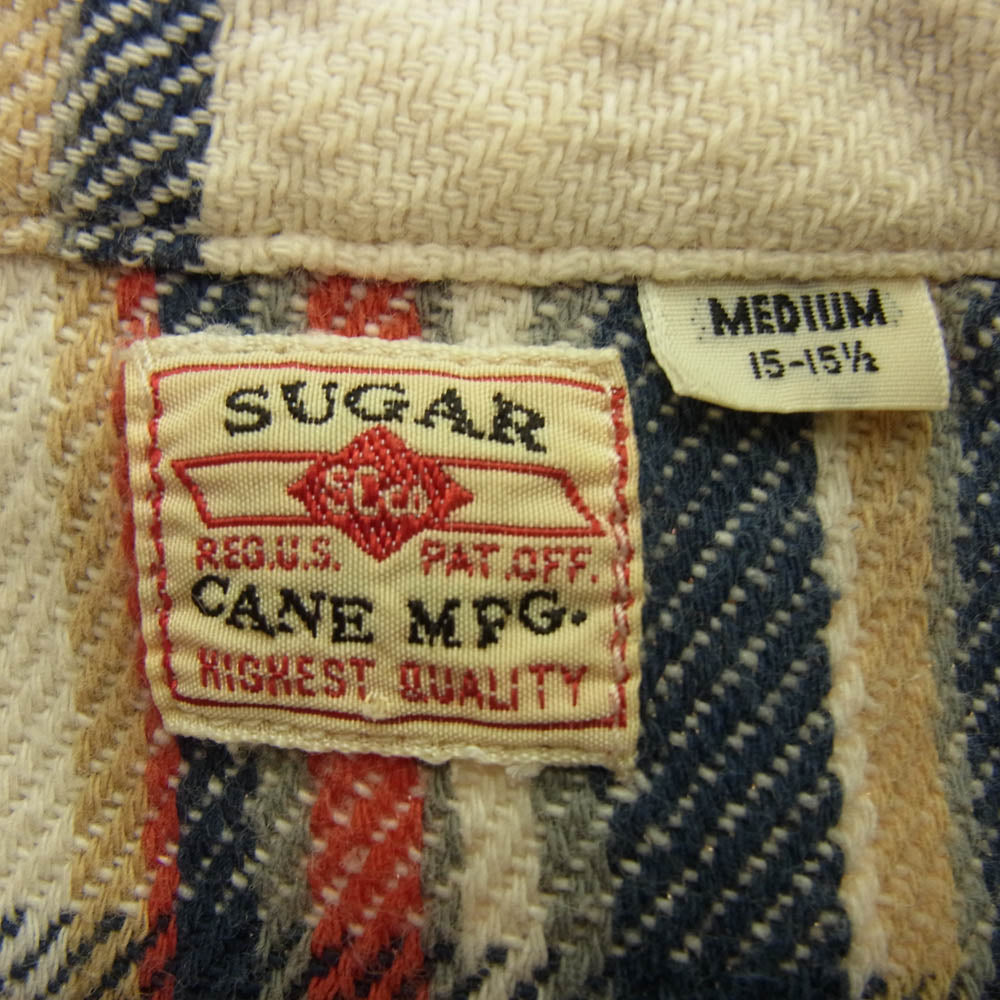 SUGAR CANE シュガーケーン SC24709 ネルシャツ チェック 長袖 シャツ マルチカラー系 M【中古】