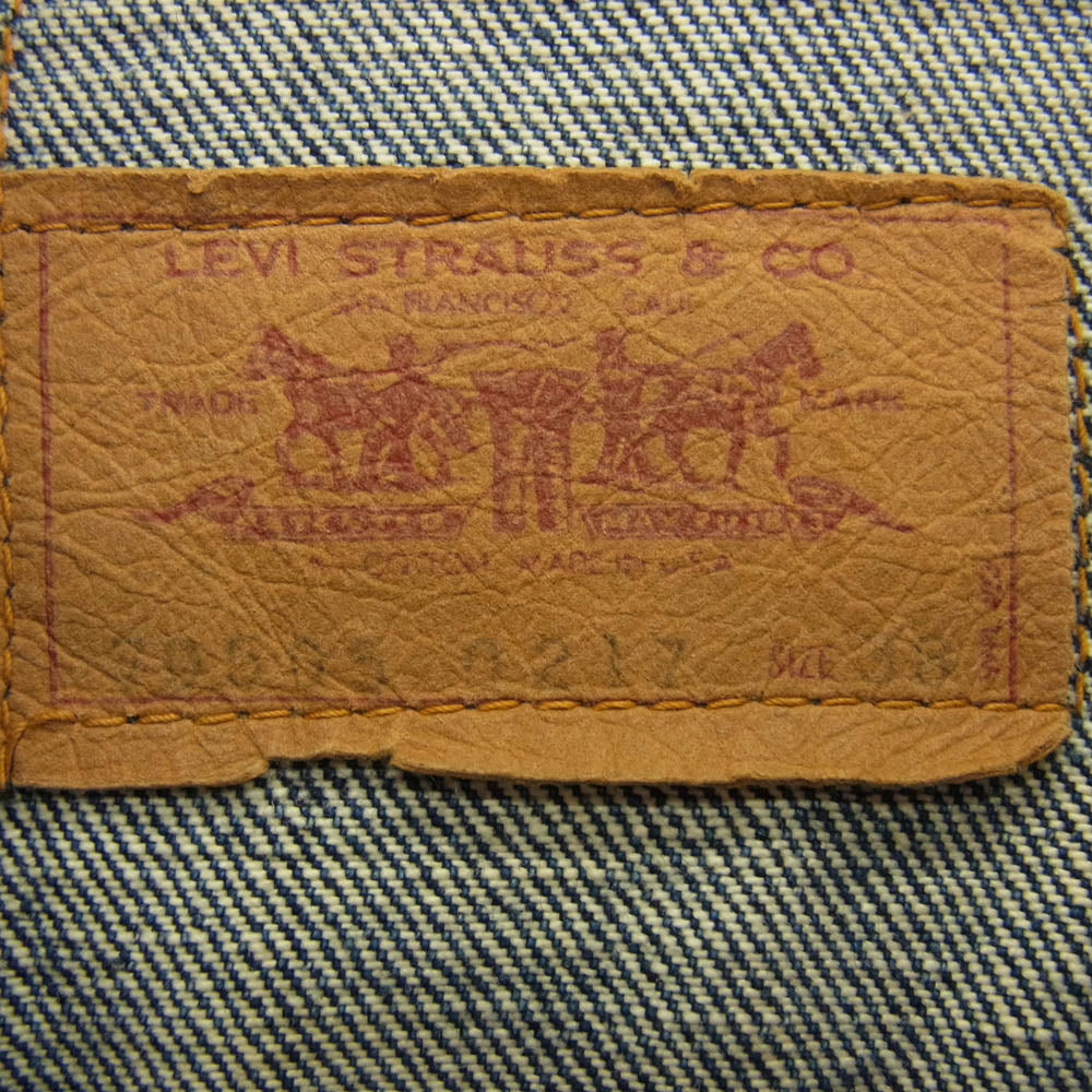 Levi's リーバイス Vintage small e 4th ボタン裏526 ヴィンテージ スモールe デニム ジャケット インディゴブルー系 38【中古】