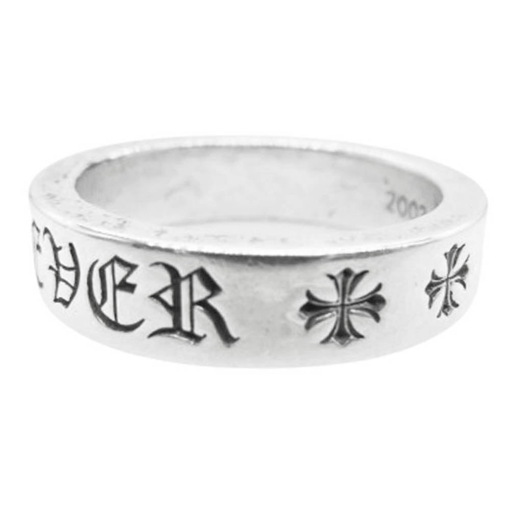 CHROME HEARTS クロムハーツ（原本無） 6mm SPACER FOREVER スペーサー フォーエバー リング シルバー系 24号【中古】