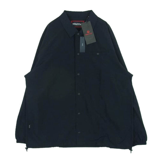 MARMOT マーモット MTSS25MJK341DR URBAN RESEARCH DOORS別注 ナイロン コーチ ジャケット BLACK 黒に近いダークネイビー系 XL【新古品】【未使用】【中古】