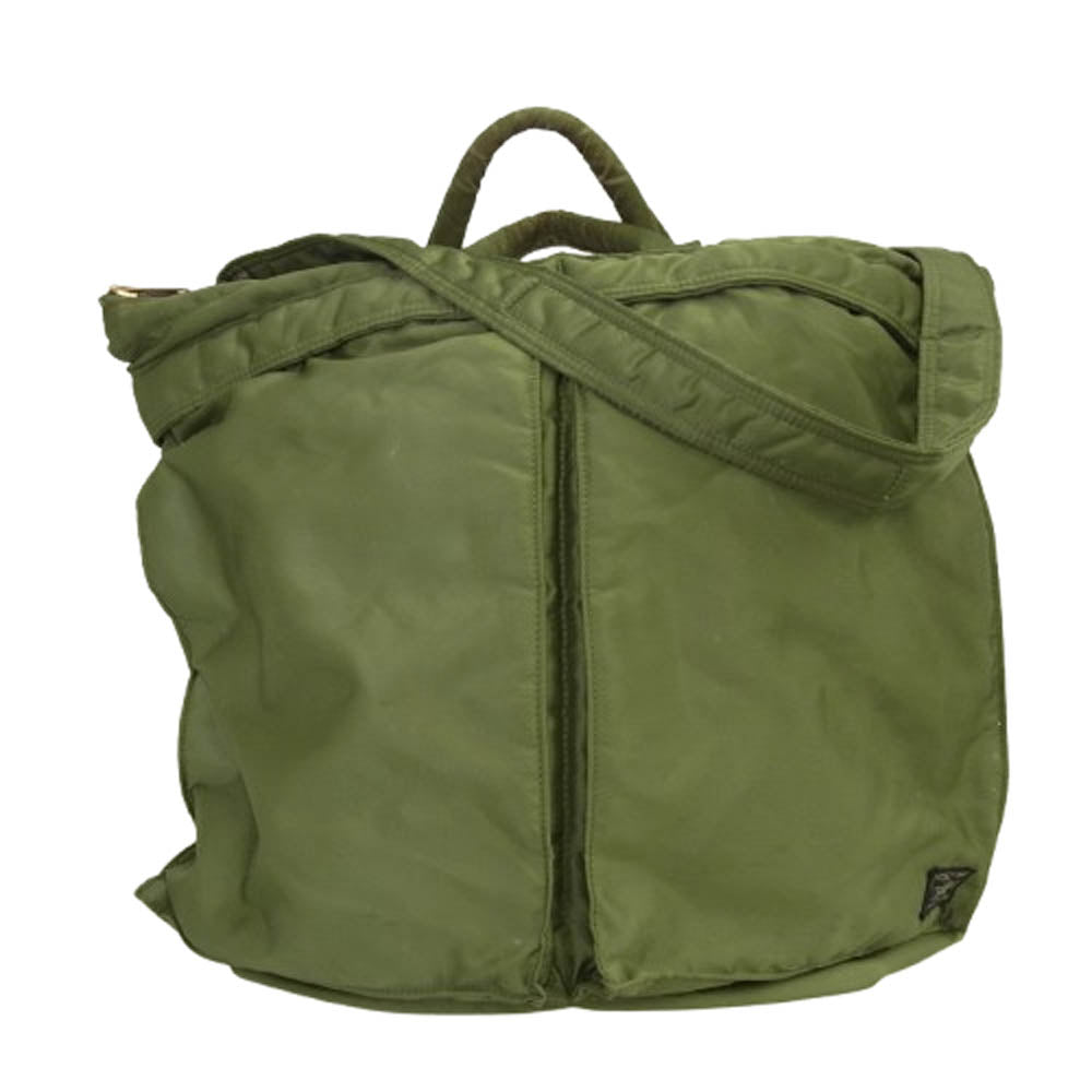 PORTER ポーター 2WAY HELMET BAG ヘルメット ショルダー トート バッグ グリーン系【中古】