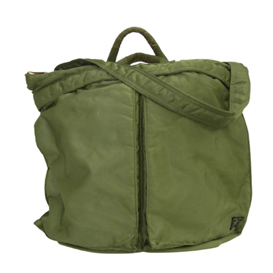 PORTER ポーター 2WAY HELMET BAG ヘルメット ショルダー トート バッグ グリーン系【中古】