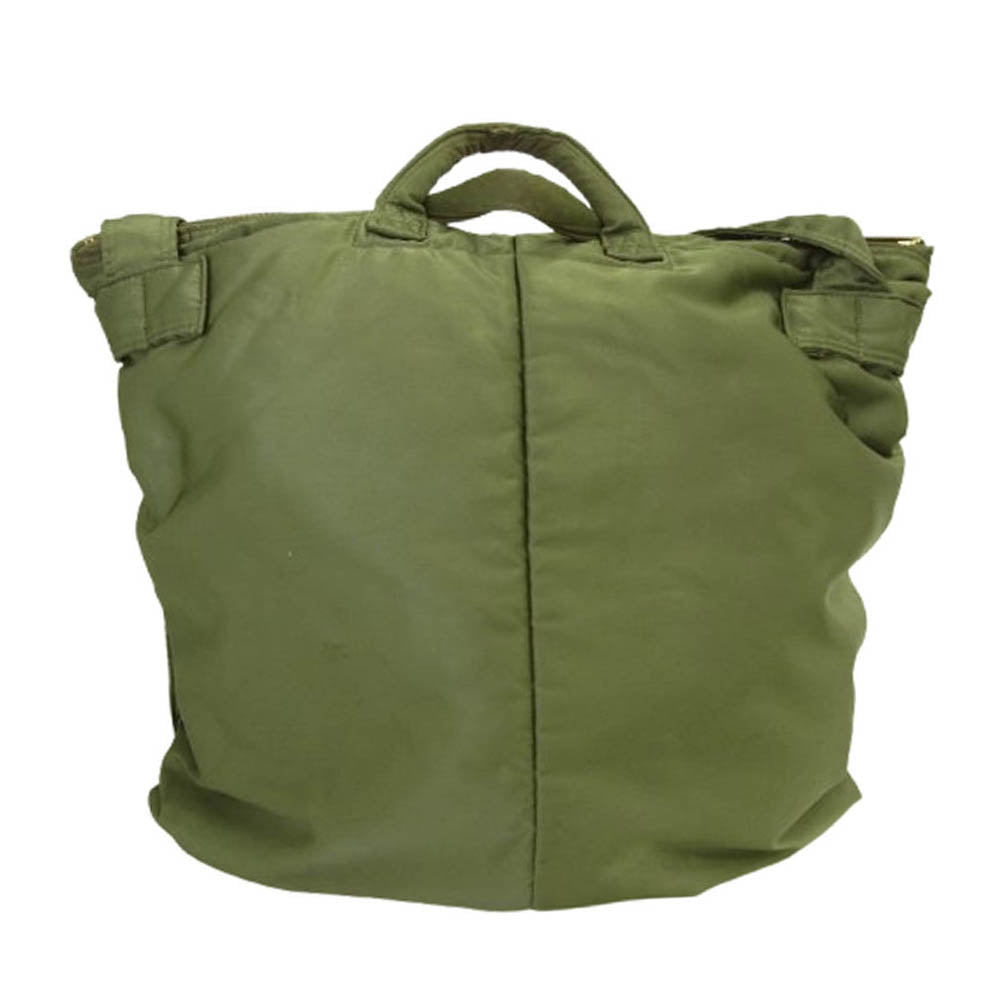 PORTER ポーター 2WAY HELMET BAG ヘルメット ショルダー トート バッグ グリーン系【中古】