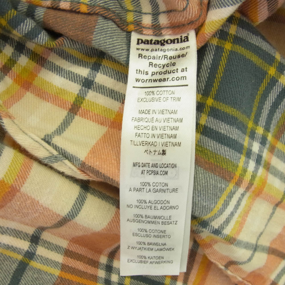 patagonia パタゴニア STY42410FA23 Lightweight Fjord Flannel Shirt ライトウエイト フランネル 長袖 シャツ マルチカラー系 M【中古】