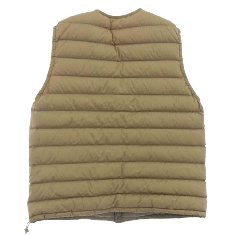 Danton ダントン ナイロン ダウン ベスト ジャケット ベージュ系 M【中古】