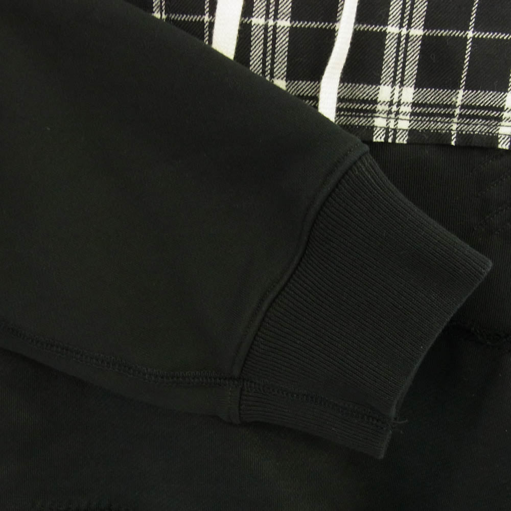 JUNYA WATANABE COMME des GARCONS MAN ジュンヤワタナベコムデギャルソンマン WO-T907-100 パッチワーク プルオーバー フーディー パーカー ブラック系 L【極上美品】【中古】