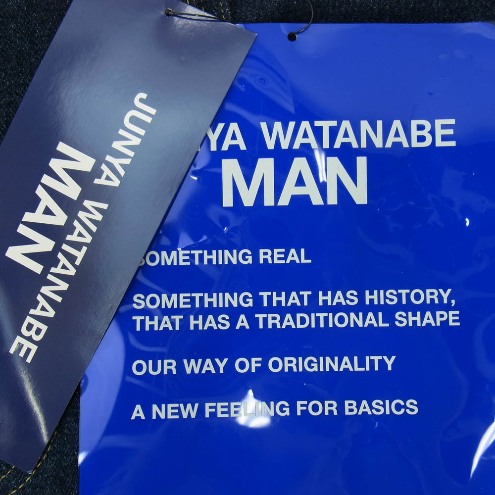 JUNYA WATANABE COMME des GARCONS MAN ジュンヤワタナベコムデギャルソンマン WO-P044-051 綿デニム シルクスカーフ パッチワーク デニムパンツ インディゴブルー系 M【極上美品】【中古】