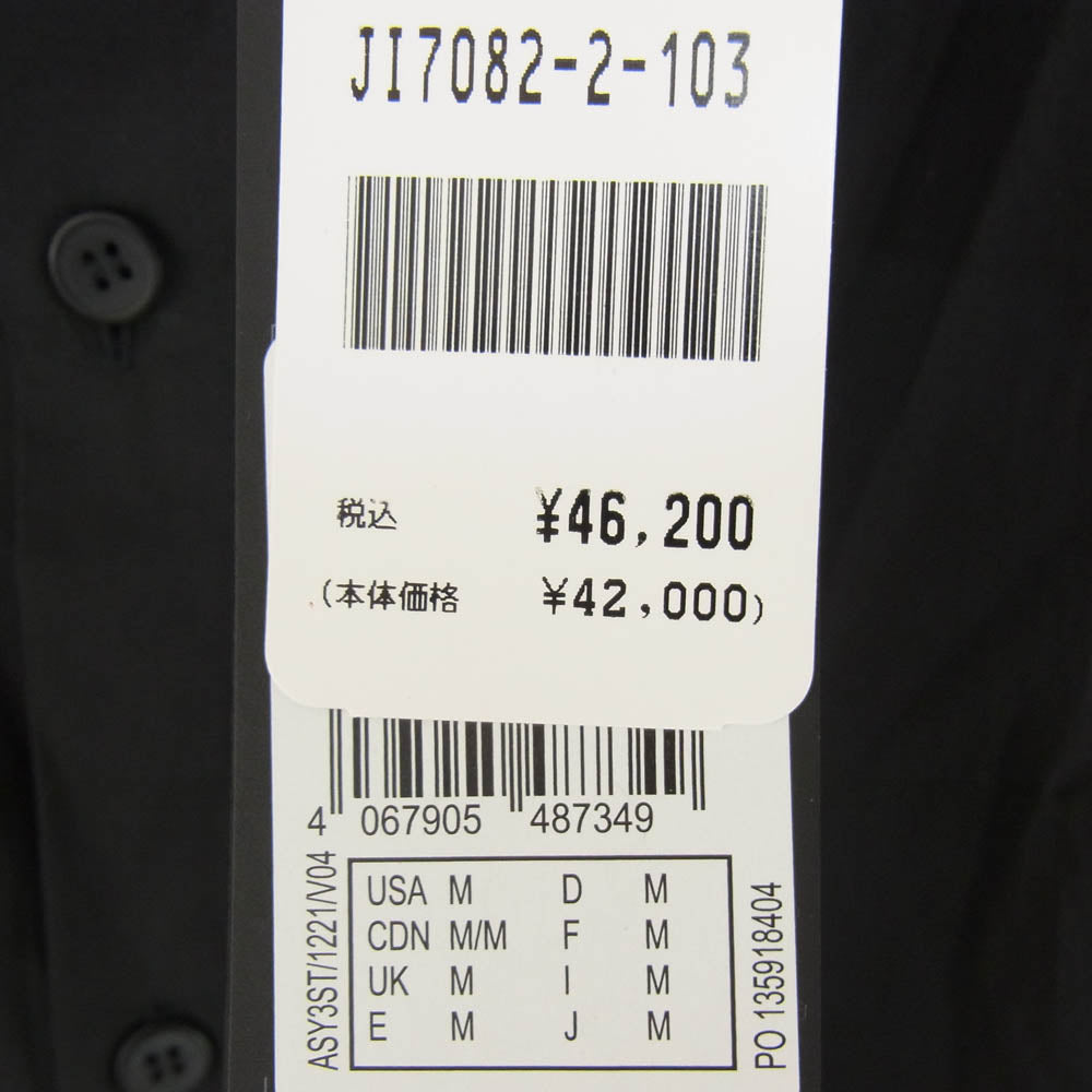 Y-3 Yohji Yamamoto ワイスリー ヨウジヤマモト JI7082 2-103 Pleated Pocket Shirt ポケット 長袖 シャツ ブラック系 M【極上美品】【中古】