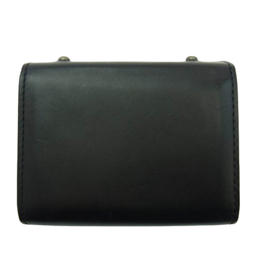 エムピウ millefoglie ミッレフォッリエ コードバン 財布 ウォレット ブラック系【中古】