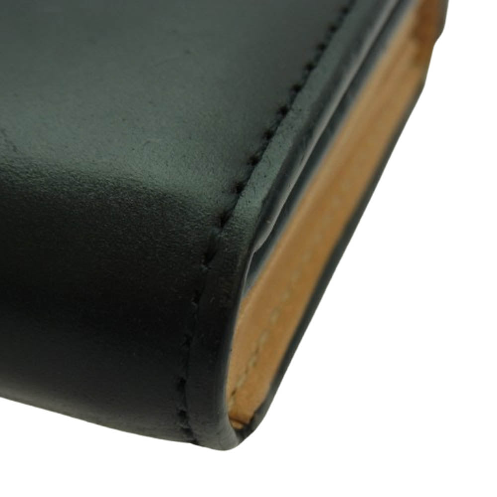 エムピウ millefoglie ミッレフォッリエ コードバン 財布 ウォレット ブラック系【中古】