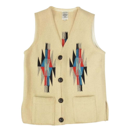 ORTEGA オルテガ Chimayo Vest チマヨ ベスト ベージュ オフホワイト系 34【中古】