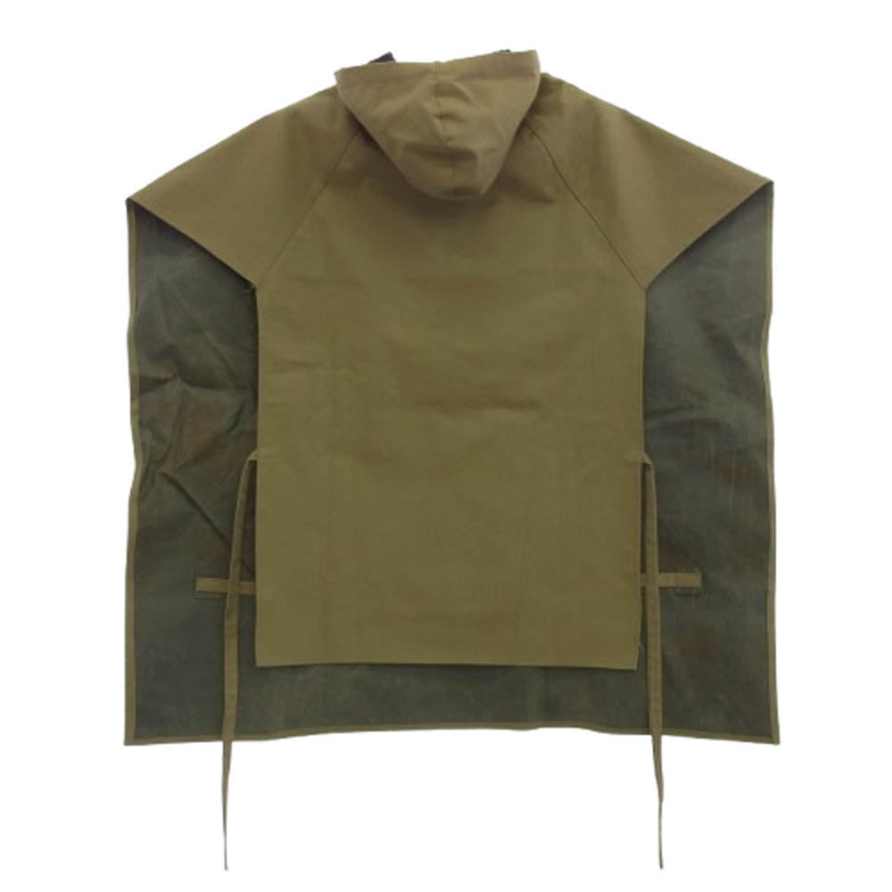 ヴィンテージ 70s east german army waterproof rain poncho 西ドイツ軍 ポンチョ ジャケット カーキ系【中古】