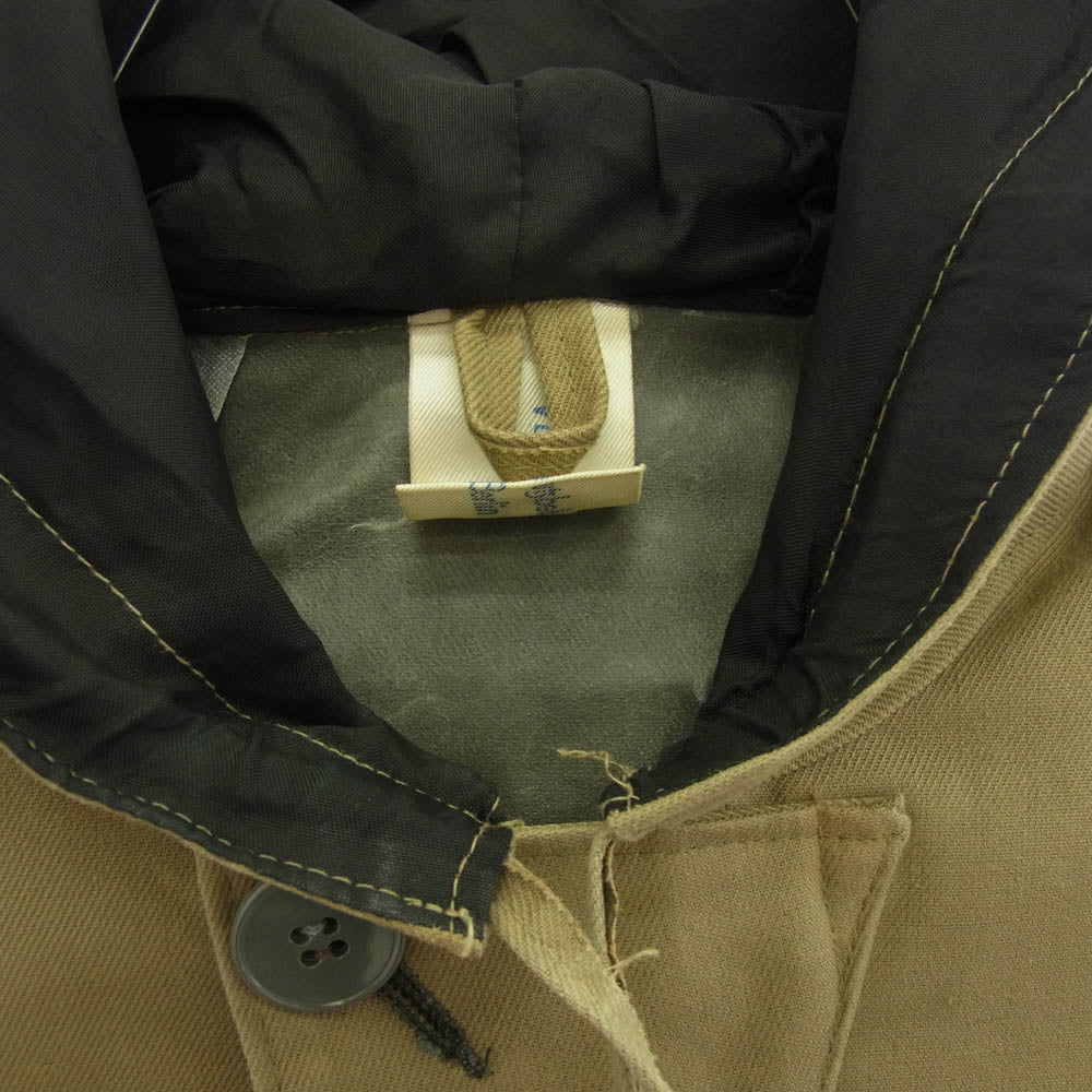 ヴィンテージ 70s east german army waterproof rain poncho 西ドイツ軍 ポンチョ ジャケット カーキ系【中古】