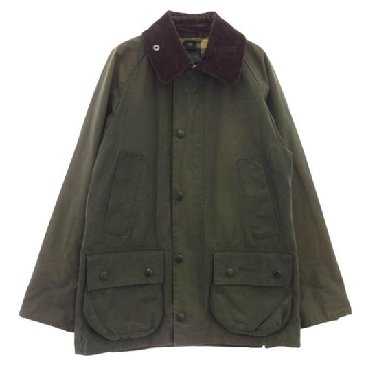 Barbour バブアー 1102049 英国製 BEDALE ビデイル オイルド ジャケット カーキ系 L【中古】
