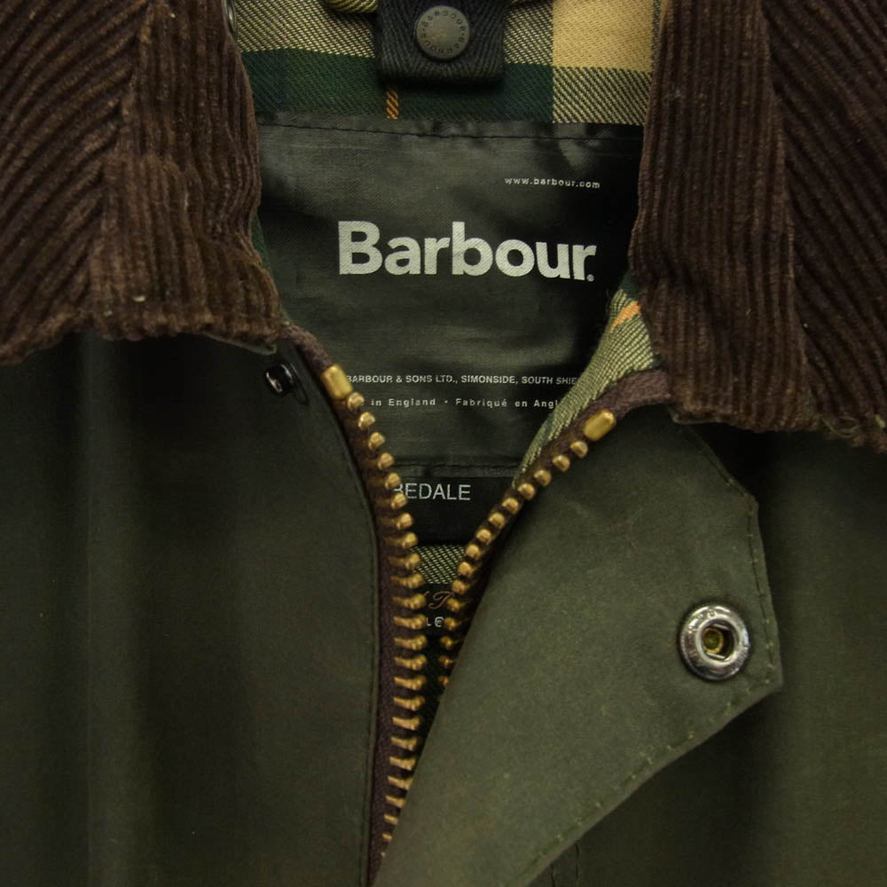 Barbour バブアー 1102049 英国製 BEDALE ビデイル オイルド ジャケット カーキ系 L【中古】