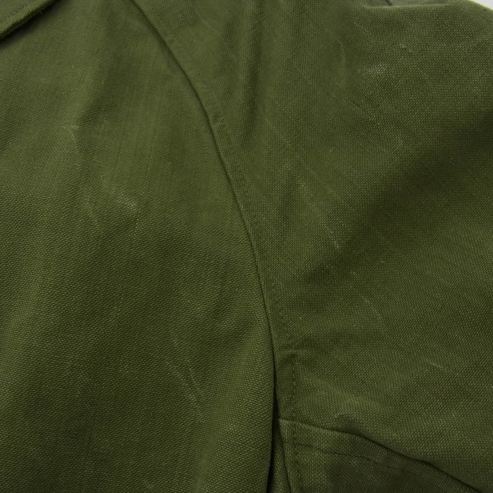 ヴィンテージ フランス軍 M-35 モーターサイクルコート カーキ系【中古】