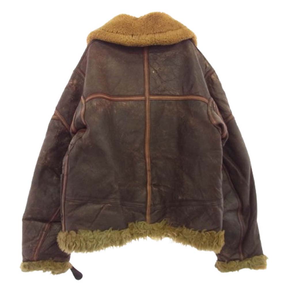VINTAGE WW2 40s IRVIN JACKET レザーフライト ジャケット ブラウン系 サイズ表記無し【中古】