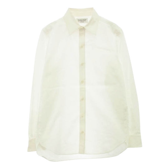 WACKO MARIA ワコマリア THOMAS MATHON トーマスメイソン イタリア製生地 レギュラーカラー 長袖 ドレス シャツ オフホワイト系 L【中古】