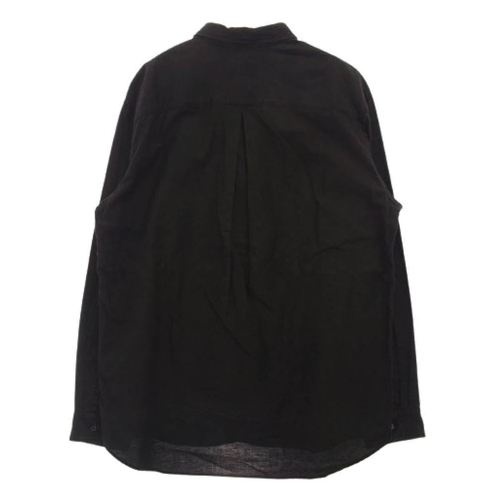 KUON クオン 190SH02S100 Regular Collar Shirt Sumizome Dark 藍染め オーガニックコットン レギュラーカラー 長袖 シャツ チャコール系 L【極上美品】【中古】