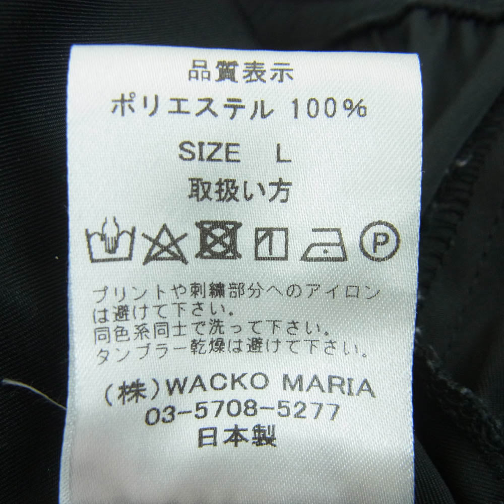 WACKO MARIA ワコマリア 18SS-WMO-ST12 GUILTY PARTIES トラック パンツ 日本製 ブラック系 BLACK L【極上美品】【中古】