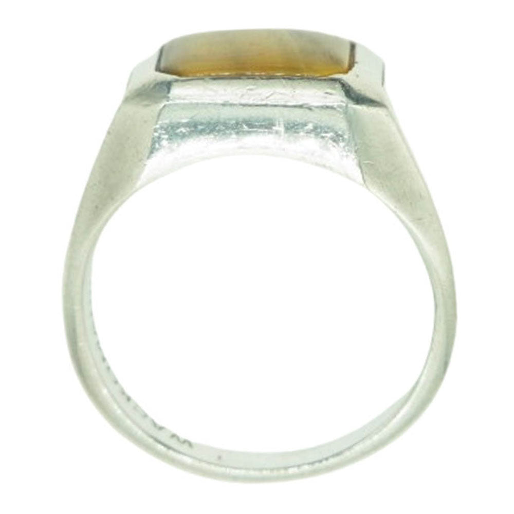 WACKO MARIA ワコマリア WMGP-RG09 TIGER'S EYE SIGNET RING TYPE-4 タイガーアイ シグネット リング シルバー系 15【中古】