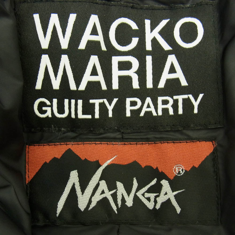 WACKO MARIA ワコマリア 22AW 22FW-WMO-NA06 NANGA ナンガ別注 LEOPARD DOWN PANTS レオパード ダウン パンツ パープル系 M【美品】【中古】